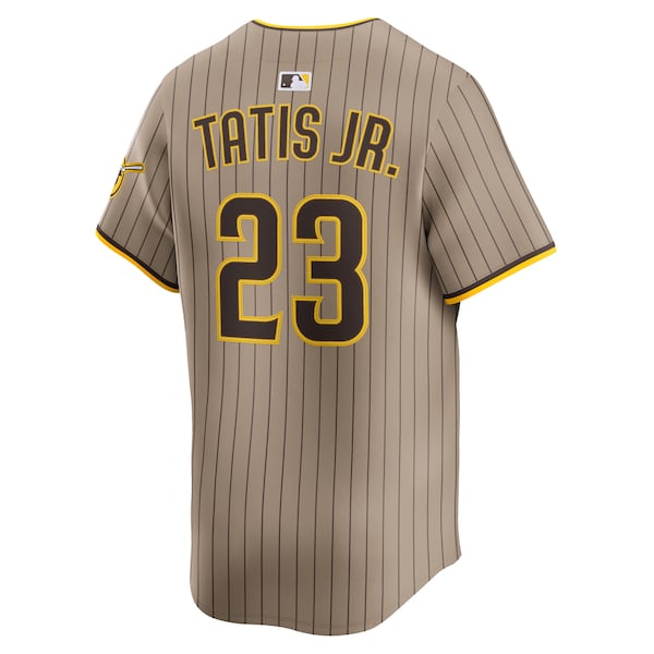 Fernando Tatis Jr. San Diego Padres Nike Alternate Limited Player Jersey - Khaki/White - Image 4