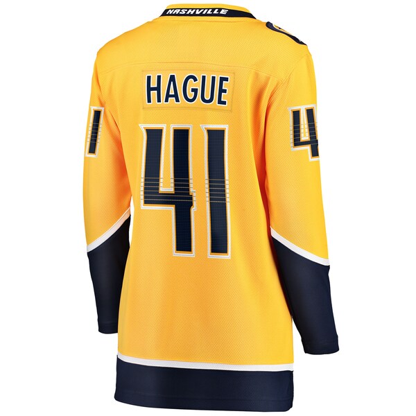 Nicolas Hague Nashville Predators Women's Home Breakaway Jersey - Gold - Image 3