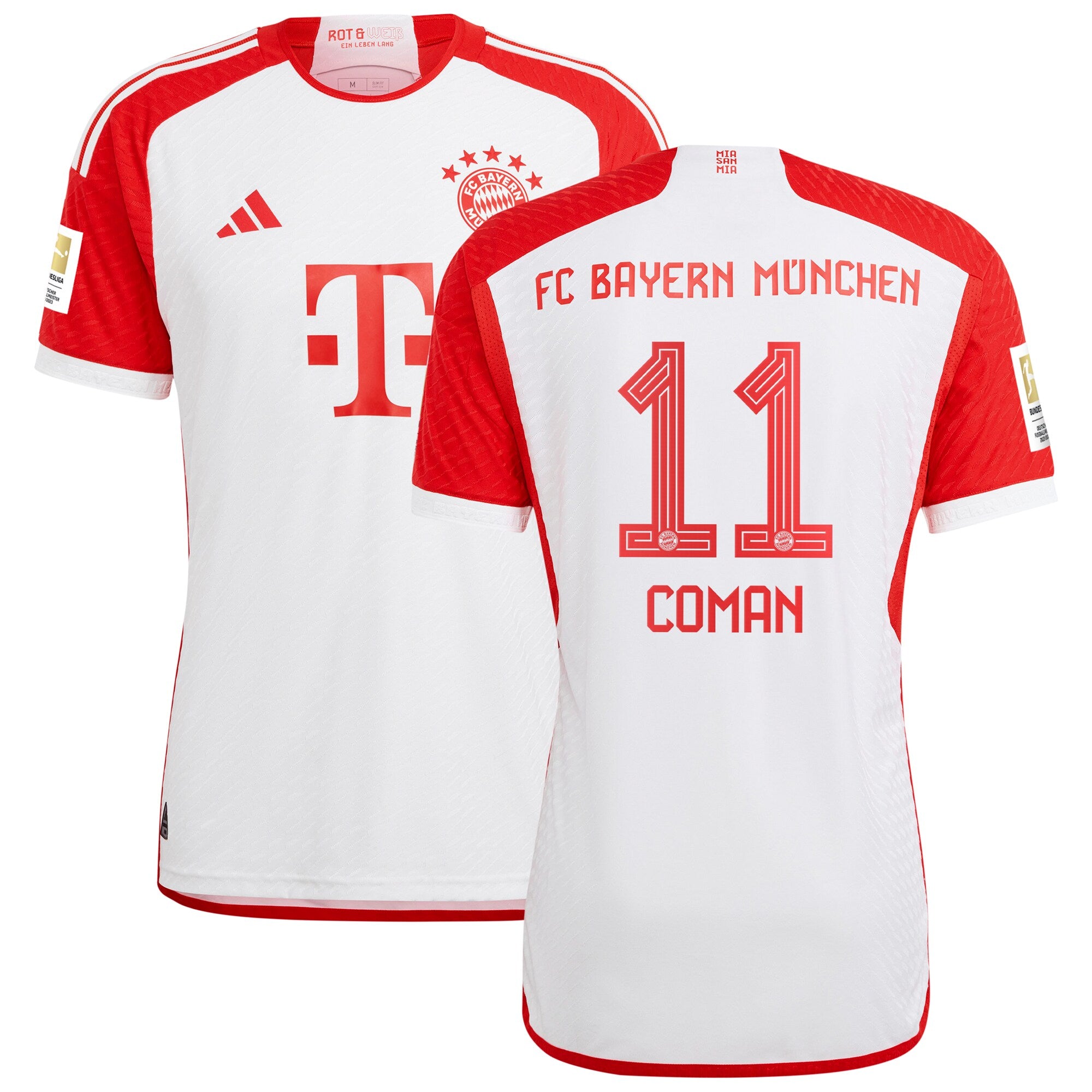 Kingsley Coman Bayern Munich adidas 2023/24 Away Authentic Player Jersey - Black/White - Image 5