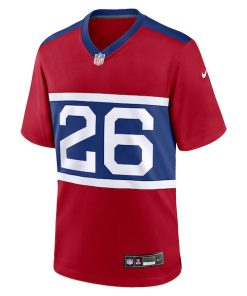 Alternative view of Devin Singletary New York Giants Nike Youth Alternate Player Game Jersey - Century Red