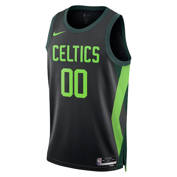 Boston Celtics Nike Unisex 2024/25 Custom Swingman Jersey - City Edition - Black - Image 2