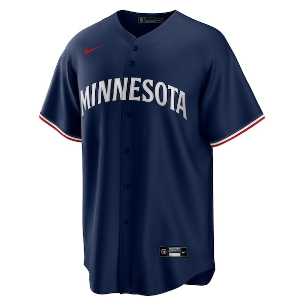 Minnesota Twins Nike Alternate Replica Team Logo Jersey - Navy - Image 2