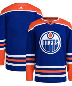 Edmonton Oilers adidas Home Primegreen Authentic Blank Jersey - Royal