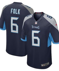 Nick Folk Tennessee Titans Nike Team Game Jersey -  Navy