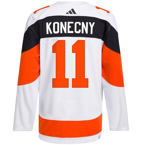 Travis Konecny Philadelphia Flyers adidas 2024 NHL Stadium Series Primegreen Authentic Player Jersey?ยจC White - Image 3