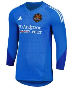 Alternative view of Houston Dynamo FC adidas 2024 Goalkeeper Long Sleeve Replica Jersey - Blue