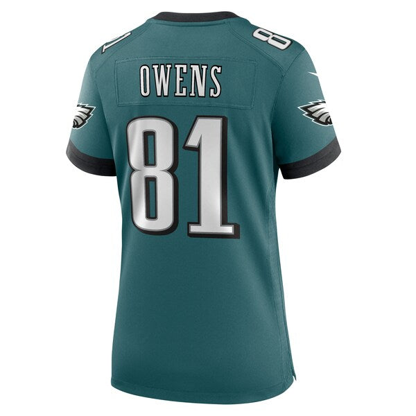 Terrell Owens Philadelphia Eagles Nike Women's Team Retired Game Jersey - Midnight Green - Image 3