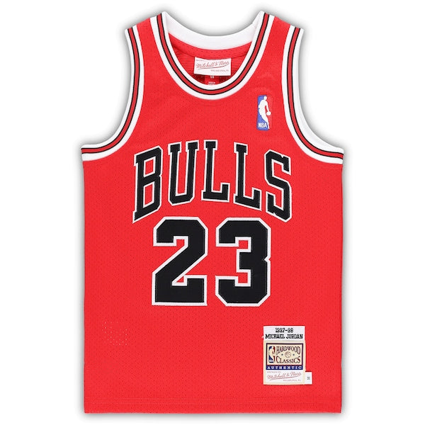 Michael Jordan Chicago Bulls Preschool 1997/98 Hardwood Classics Authentic Jersey - Red/Black/White - Image 3