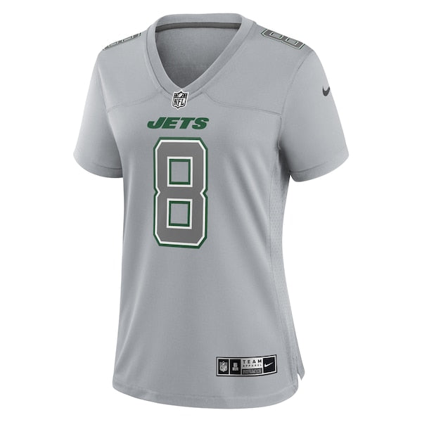 Aaron Rodgers New York Jets Nike Women's Atmosphere Fashion Game Jersey - Heather Gray - Image 2