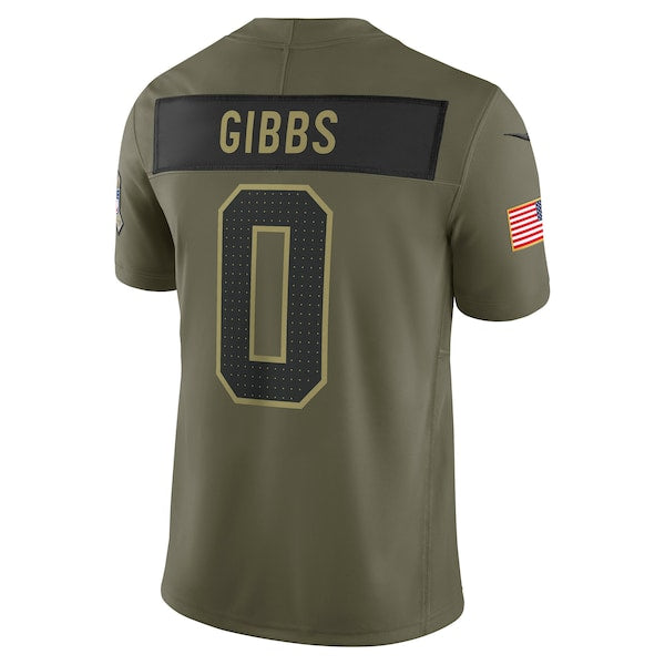 Jahmyr Gibbs Detroit Lions Nike 2025 Salute to Service Limited Jersey - Olive - Image 3