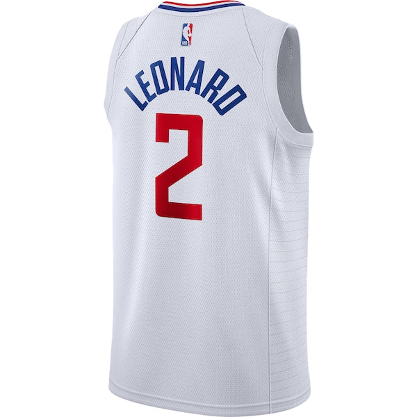 Kawhi Leonard LA Clippers Nike 2019/2020 Swingman Jersey - Association Edition - White - Image 3