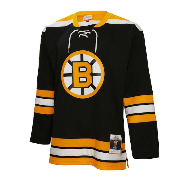 Bobby Orr Boston Bruins 1971/72 Blue Line Player Jersey - Black - Image 3