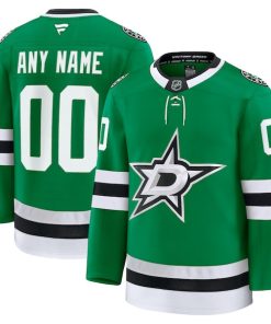 Alternative view of Dallas Stars  Home Premium Custom Jersey - Kelly Green/Black