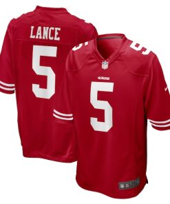 Trey Lance San Francisco 49ers Nike Game Jersey - Scarlet/Red