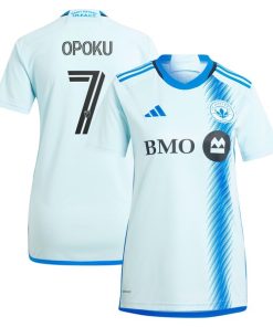 Kwadwo Opoku CF Montreal adidas Women's 2024 La Main Replica Player Jersey?¨C Light Blue