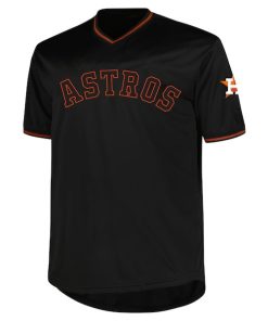 Alternative view of Houston Astros Profile Big & Tall Pop Fashion Jersey - Black