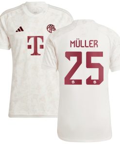 Thomas M¨¹ller Bayern Munich adidas 2023/24 Third Replica Jersey - White