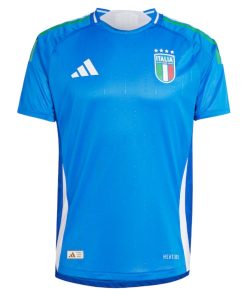 Alternative view of Italy National Team adidas 2024 Home Authentic Jersey - Blue