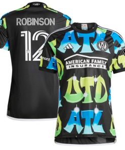 Miles Robinson Atlanta United FC adidas 2024 The 404 Authentic Player Jersey - Black