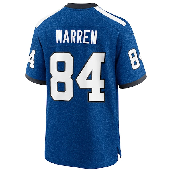 Tyler Warren Indianapolis Colts Nike Alternate 2 Indiana Nights Game Jersey - Heather Royal - Image 3