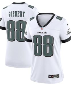 Dallas Goedert Philadelphia Eagles Nike White Game Jersey - White/Black/Green