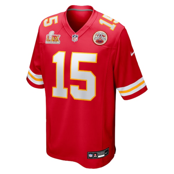 Patrick Mahomes Kansas City Chiefs Nike Super Bowl LIX Game Jersey - Red/White - Image 3