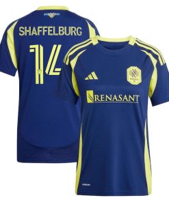 Jacob Shaffelburg Nashville SC adidas Women's 2025 The Heart of Nashville Kit Replica Player Jersey - Navy