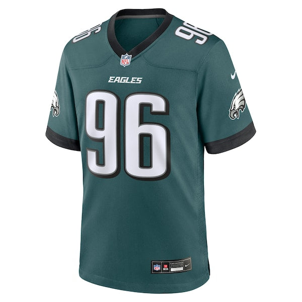 Gabe Hall Philadelphia Eagles Nike Team Game Jersey - Midnight Green - Image 2
