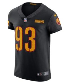 Alternative view of Jonathan Allen Washington Commanders Nike Alternate Vapor Elite Jersey - Black