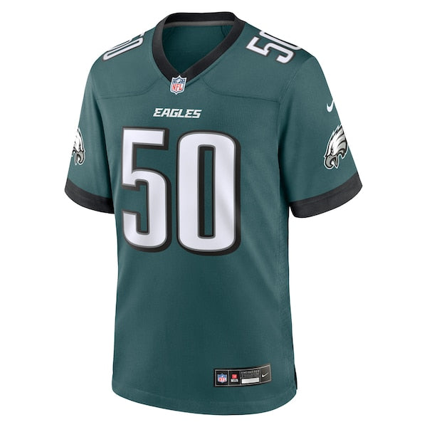 Jaelan Phillips Philadelphia Eagles Nike Team Game Jersey - Midnight Green/White/Kelly Green - Image 3