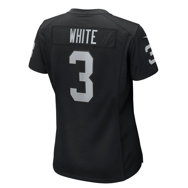 Zamir White Las Vegas Raiders Nike Women's Game Jersey - Black - Image 4