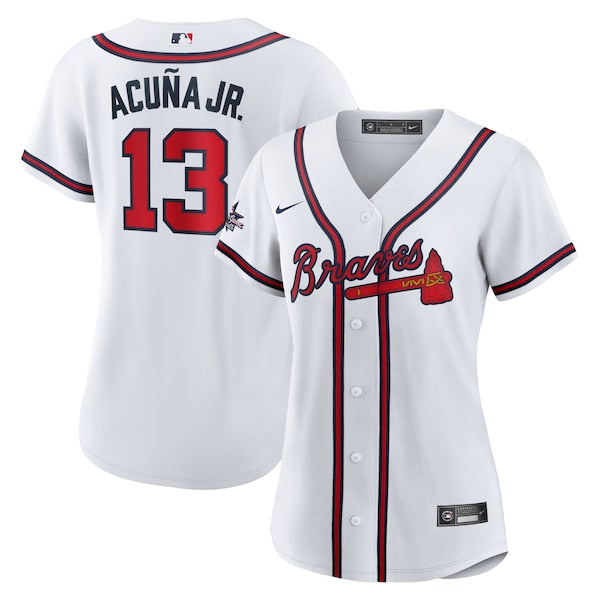 Ronald Acu?a Jr. Atlanta Braves Nike Women's 2025 MLB All-Star Game Home Replica Player Jersey - White