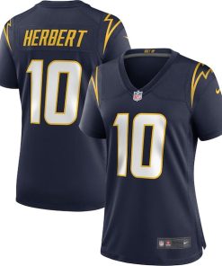 Justin Herbert Los Angeles Chargers Nike Women's Alternate Game Jersey - Navy/Powder Blue/Royal
