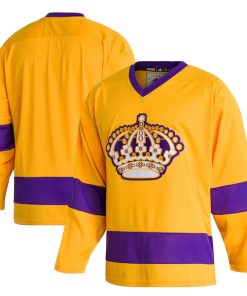 Los Angeles Kings adidas Team Classics Authentic Blank Jersey - Gold