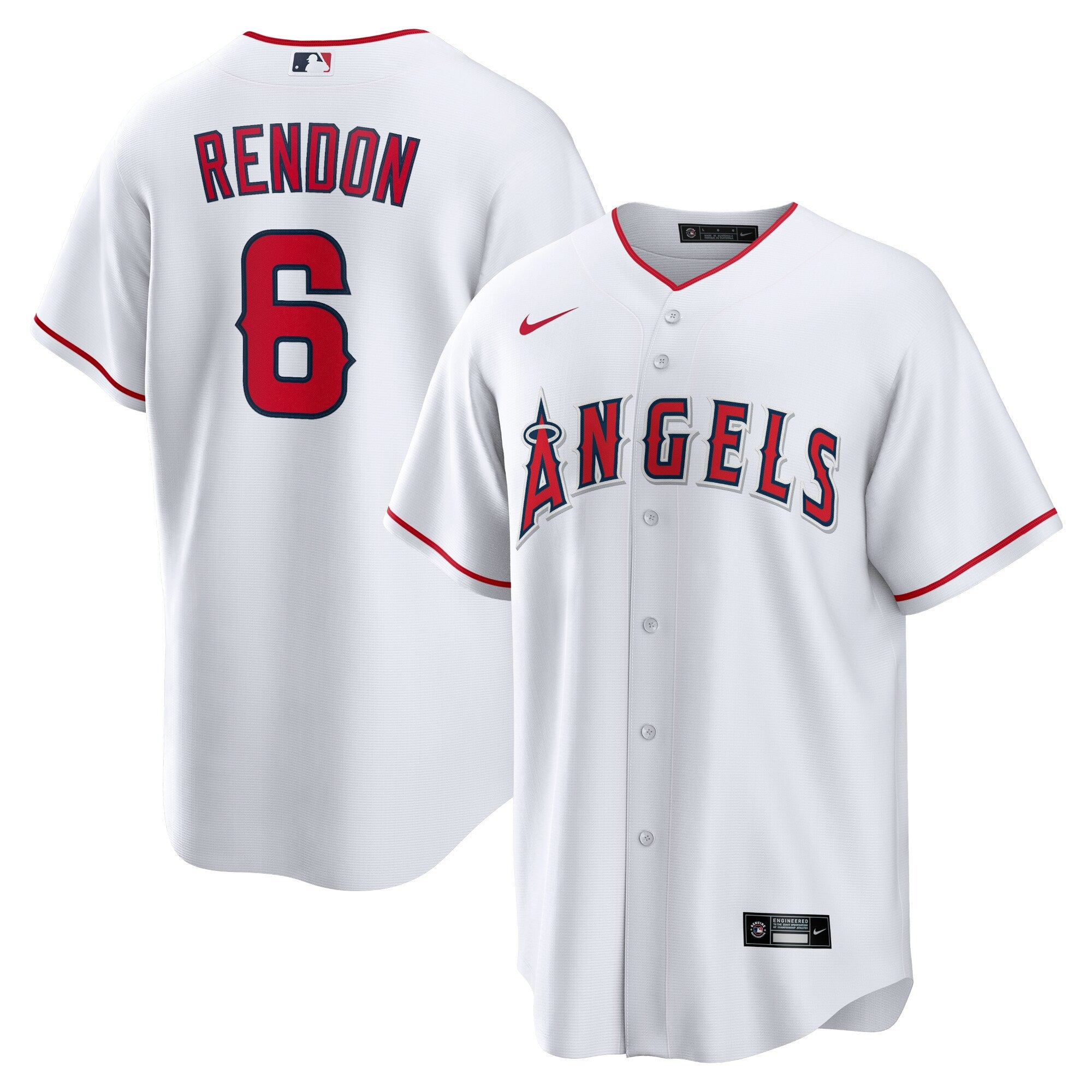 Anthony Rendon Los Angeles Angels Nike Alternate Replica Player Name Jersey - Red/White - Image 4