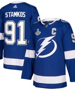 Steven Stamkos Tampa Bay Lightning adidas 2021 Stanley Cup Champions Authentic Player Jersey - Blue