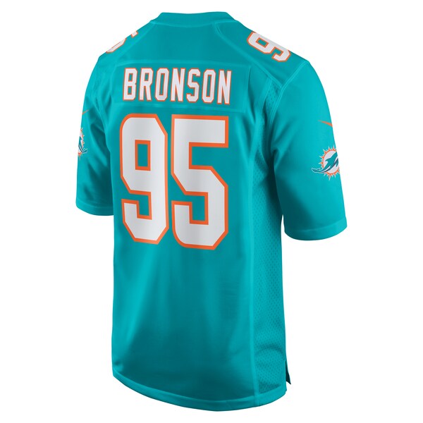 Josiah Bronson Miami Dolphins Nike Home Game Player Jersey - Aqua - Image 3