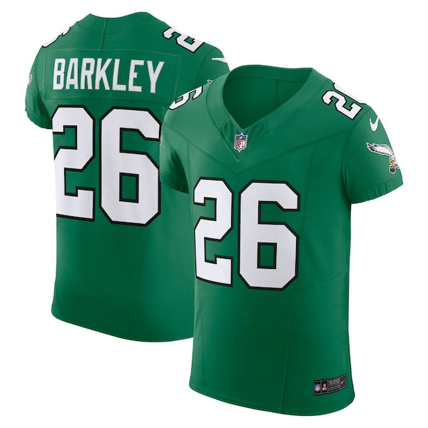 Saquon Barkley Philadelphia Eagles Nike Alternate Vapor F.U.S.E. Elite Jersey - Kelly Green/Black