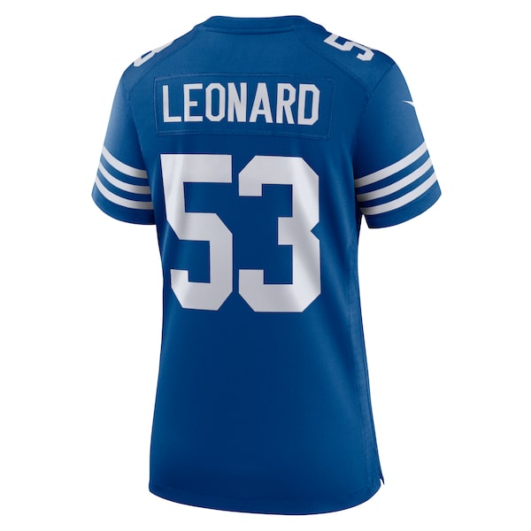 Shaquille Leonard Indianapolis Colts Nike Women's Alternate Game Jersey - Royal - Image 3