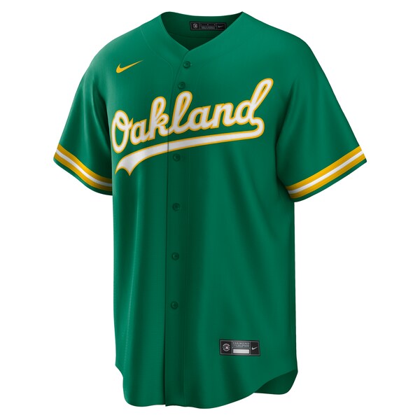 JD Davis Oakland Athletics Nike Alternate Replica Jersey - Kelly Green - Image 3
