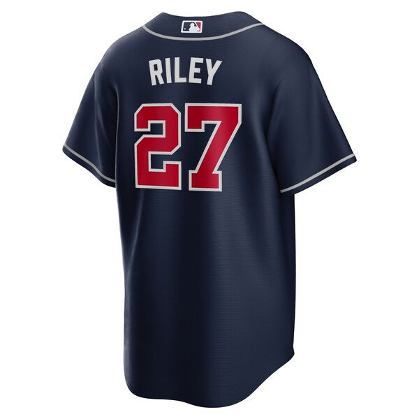 Austin Riley Atlanta Braves Nike Alternate Replica Jersey - Navy/White/Red - Image 4