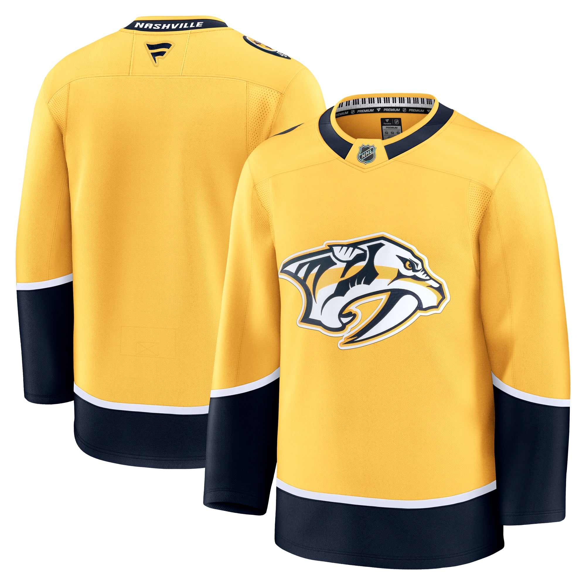 Nashville Predators Away Premium Jersey - White/Yellow - Image 10