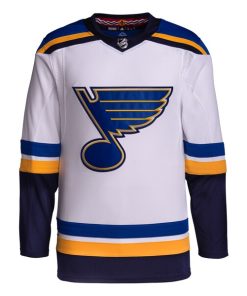Alternative view of St. Louis Blues adidas Away Primegreen Authentic Jersey?¨C White
