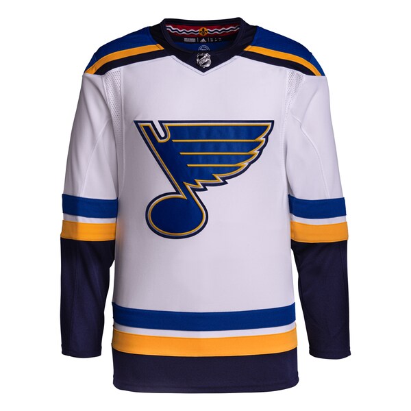 St. Louis Blues adidas Away Primegreen Authentic Jersey?ยจC White - Image 2