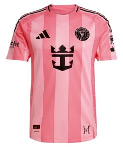 Alternative view of Sergio Busquets Inter Miami CF adidas 2025 Euforia Authentic Player Jersey - Light Pink