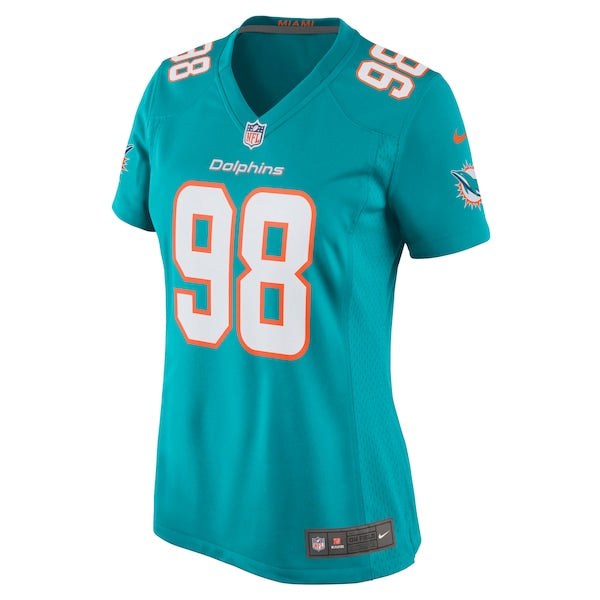 Raekwon Davis Miami Dolphins Nike Women's Game Jersey - Aqua - Image 2