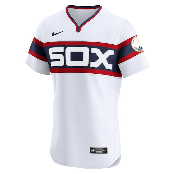 Chicago White Sox Nike Alternate Vapor Premier Elite Patch Jersey - White/Black - Image 3