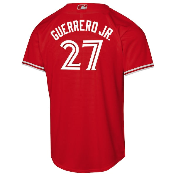 Vladimir Guerrero Jr. Toronto Blue Jays Nike Youth Canada Day Replica Jersey - Red - Image 3
