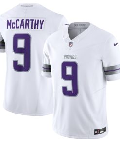 Alternative view of J.J. McCarthy Minnesota Vikings Nike Vapor F.U.S.E. Limited Jersey - White/Purple