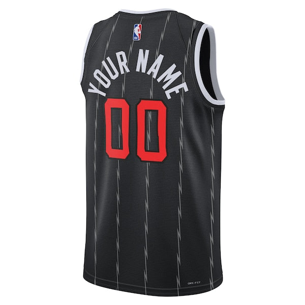 Toronto Raptors Nike Unisex 2025/26 City Edition Swingman Custom Jersey - Black - Image 3